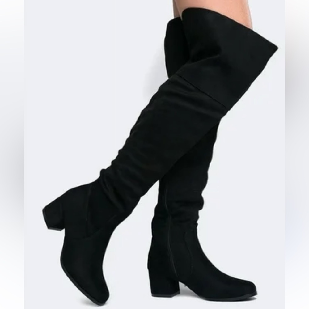 Tall Knee High Black Boots